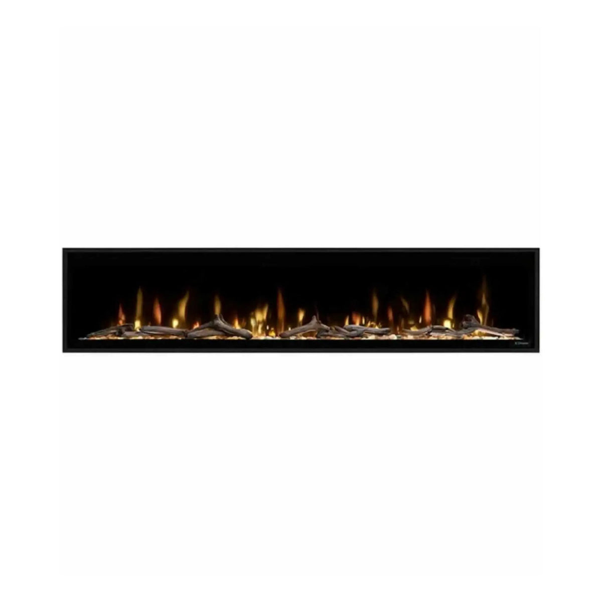 Dimplex Ignite Evolve Built-In Frosted Tumbled Glass Linear Electric Fireplace With Heat Boost System & Trim Kit (SAK59214) by SAKSBY WHOLESALE