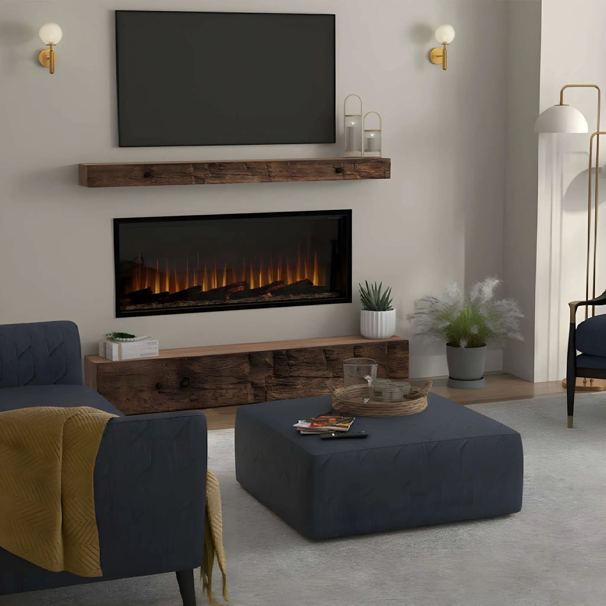 Dimplex Ignite Ultra Built-In Electric Fireplace With Multi Function Remote Control [ULT50/60/74/88] (SAK51854) by SAKSBY WHOLESALE