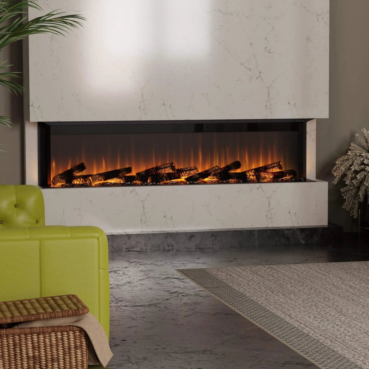 Dimplex Ignite Ultra Built-In Electric Fireplace With Multi Function Remote Control [ULT50/60/74/88] (SAK51854) by SAKSBY WHOLESALE