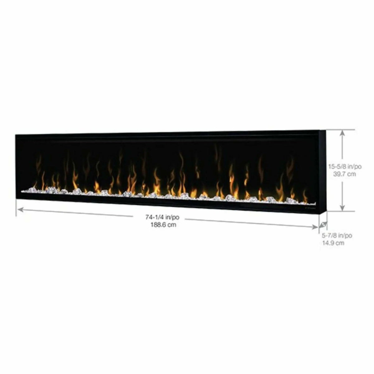 Dimplex IgniteXL Linear Fireplace Electric With Comfort Saver Heating System (SAK82596) by SAKSBY WHOLESALE