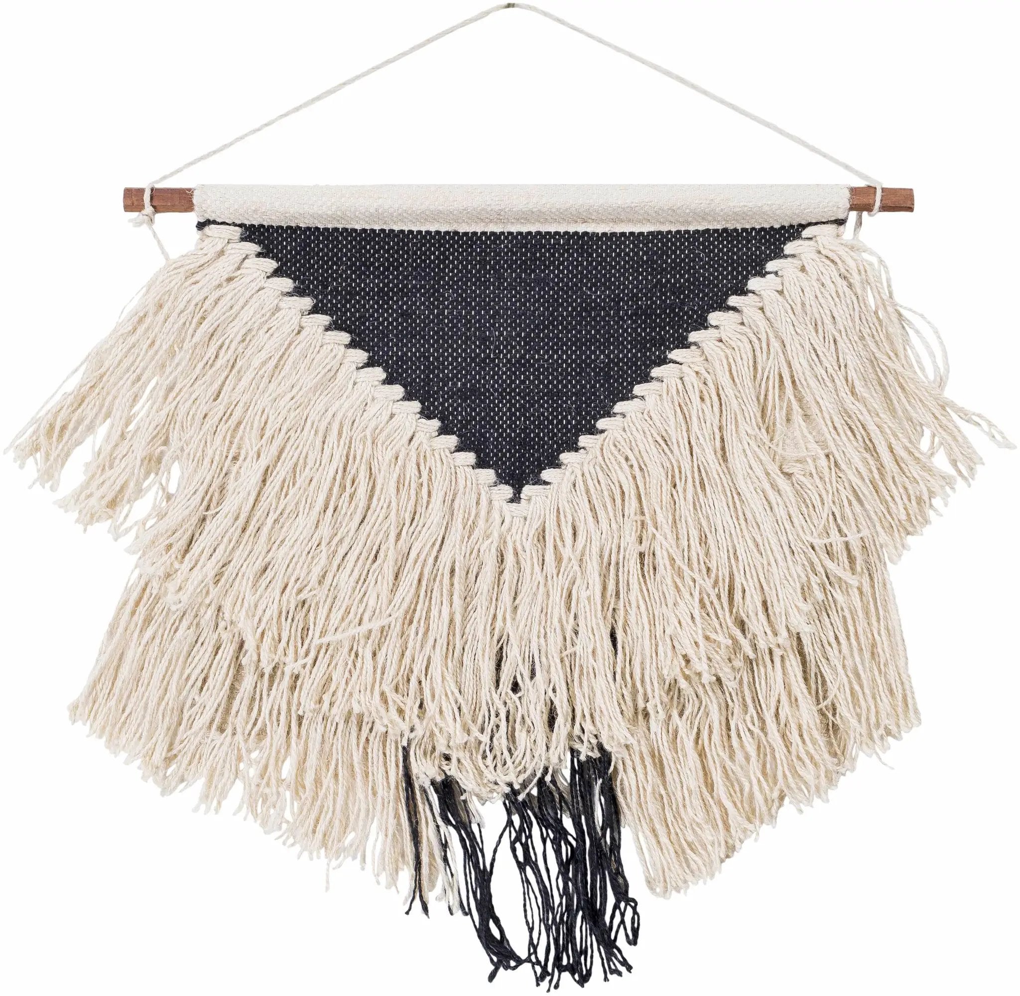 Dingus Jute and Wood Wall Hanging - Clearance by Boutique Rugs