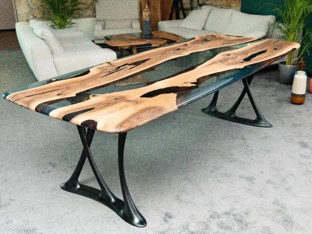 Custom Epoxy Resin Dining Room Table | Osso Dining Table, photo 17 of 20