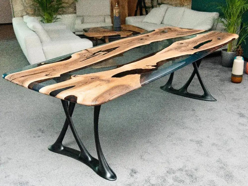 Custom Epoxy Resin Dining Room Table | Osso Dining Table by Gizz