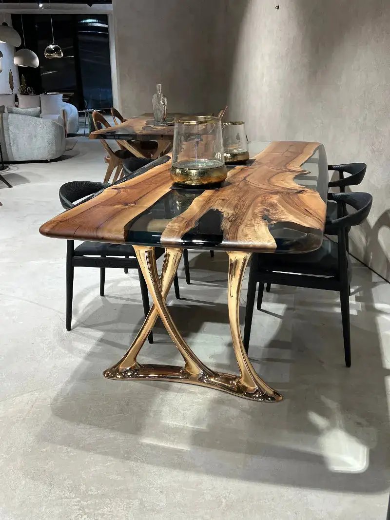 Custom Epoxy Resin Dining Room Table | Osso Dining Table, photo 7 of 20