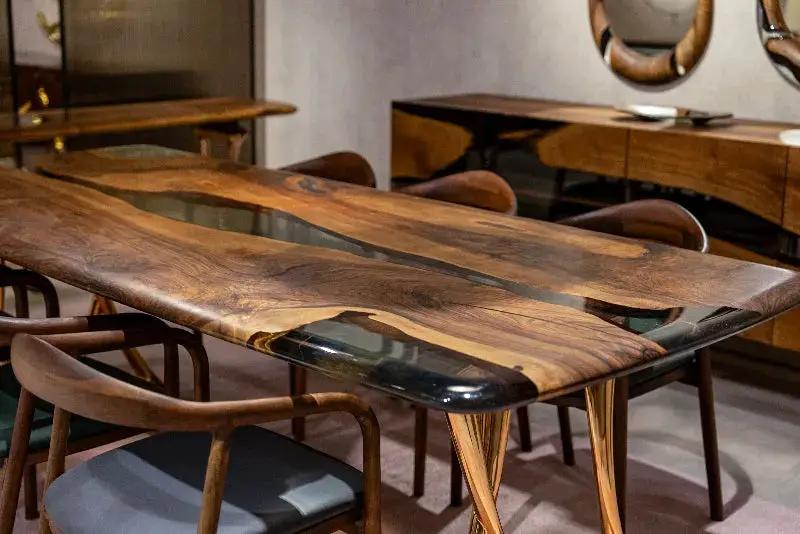 Custom Epoxy Resin Dining Room Table | Osso Dining Table, photo 9 of 20