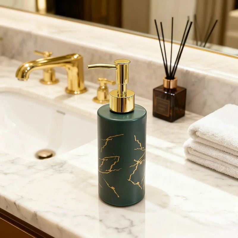 Dispenser - Glass Golden Marble by House Of Avana