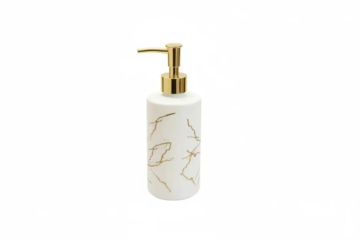 Dispenser - Glass Golden Marble by House Of Avana