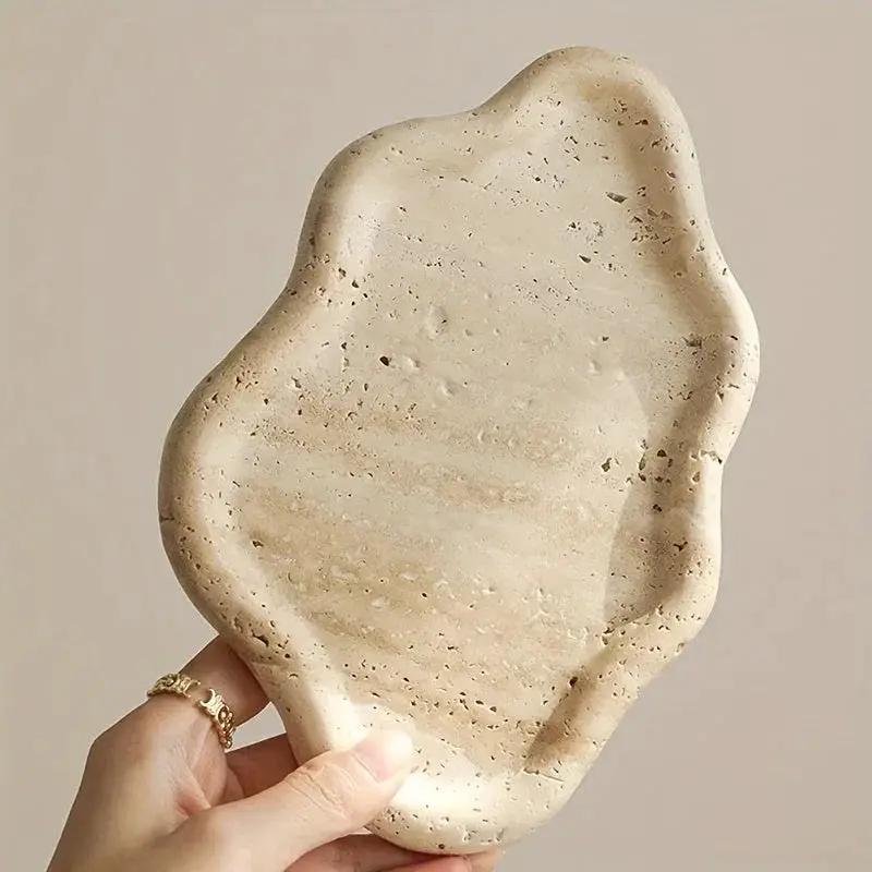 Display Tray - Cloud Marble Small by House Of Avana