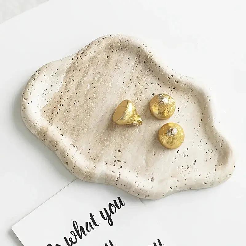 Display Tray - Cloud Marble Small by House Of Avana