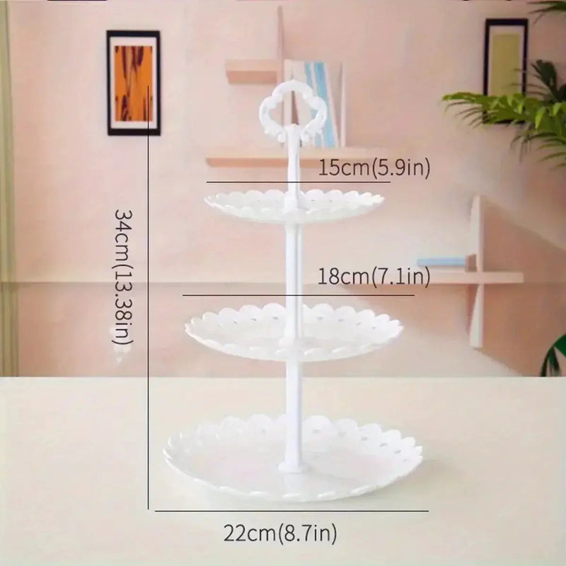 Display Tray - Multi-Layer Plastic Wave Edge by House Of Avana