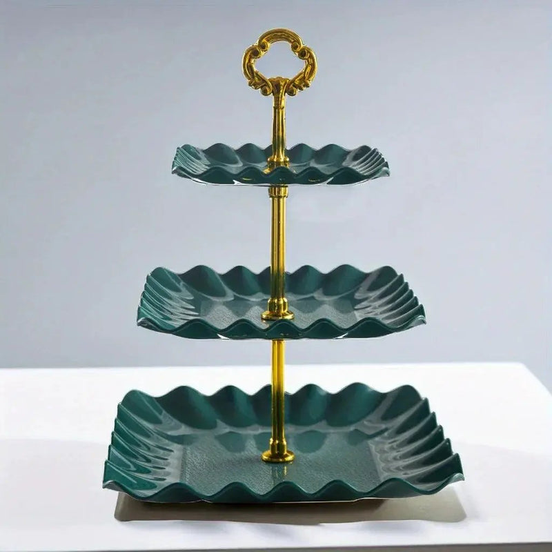 Display Tray - Multi-Layer Plastic Wave Edge by House Of Avana