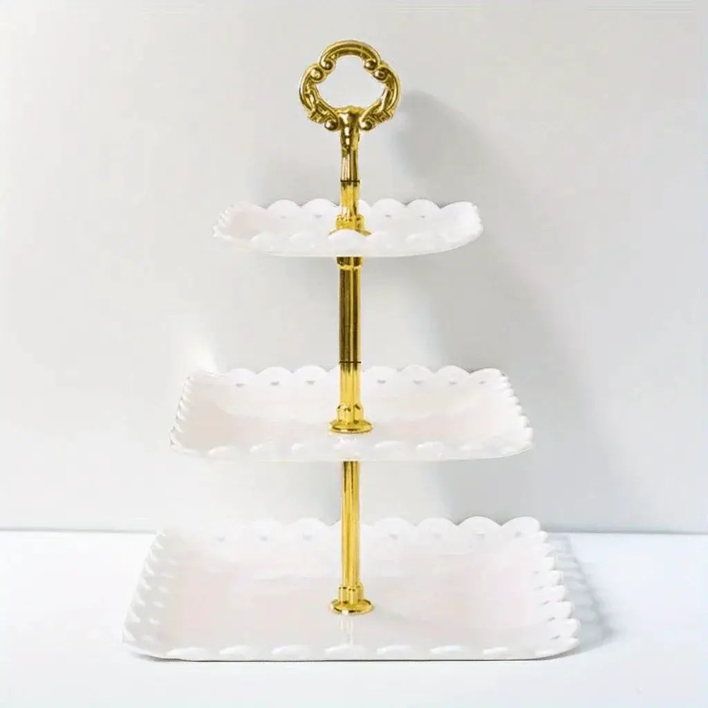Display Tray - Multi-Layer Plastic Wave Edge by House Of Avana