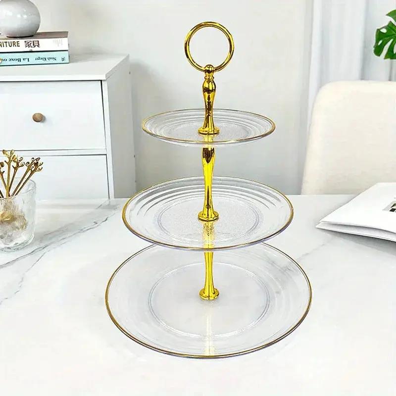 Display Tray - Multi-Layer Plastic Wave Edge by House Of Avana