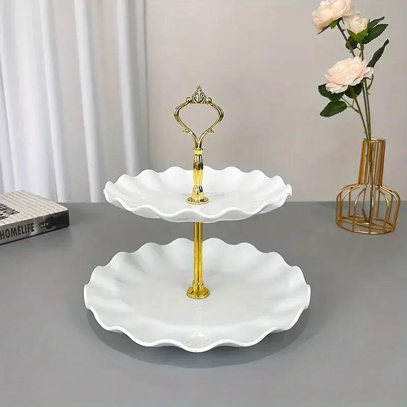 Display Tray - Multi-Layer Plastic Wave Edge by House Of Avana