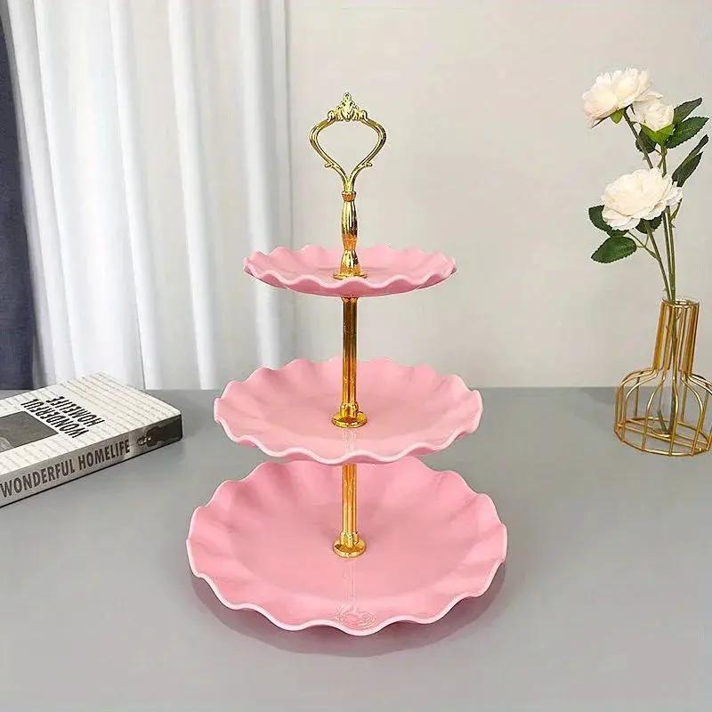 Display Tray - Multi-Layer Plastic Wave Edge by House Of Avana