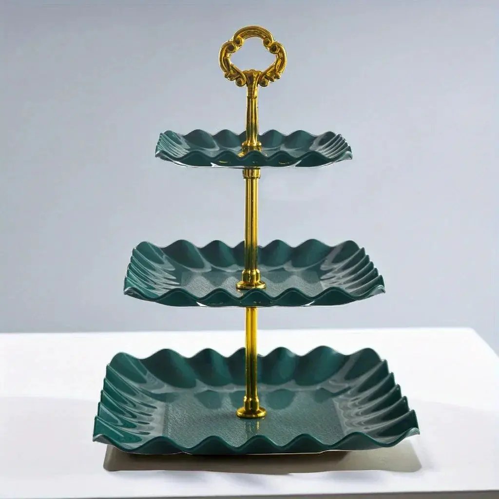 Display Tray - Multi-Layer Plastic Wave Edge by House Of Avana