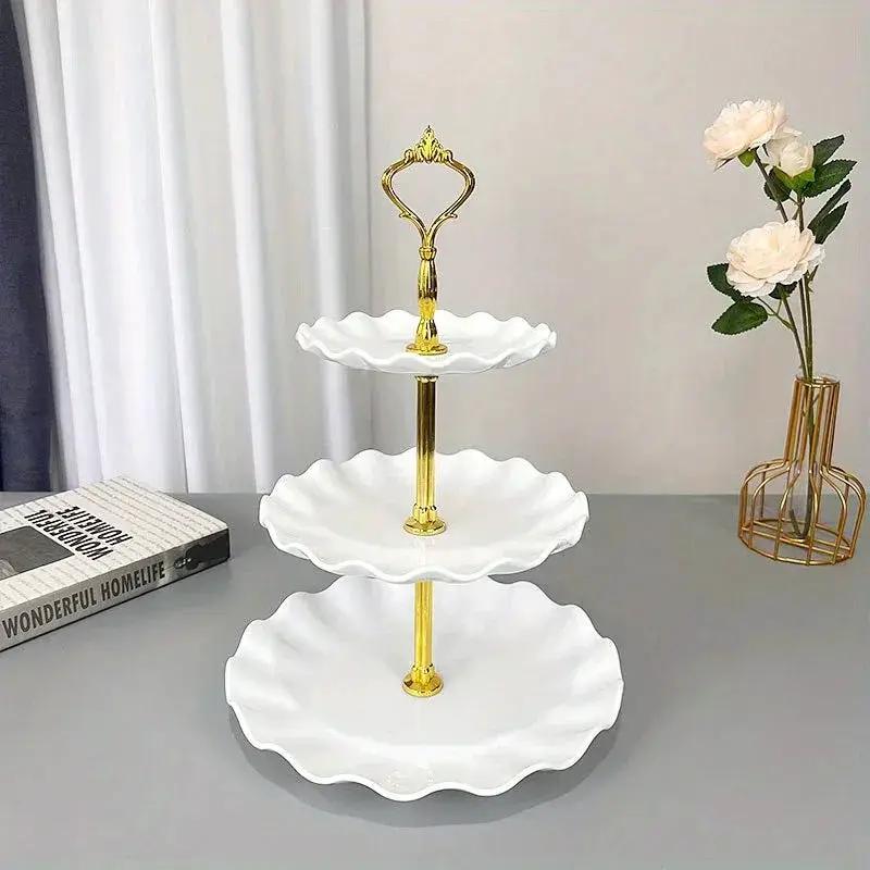 Display Tray - Multi-Layer Plastic Wave Edge by House Of Avana