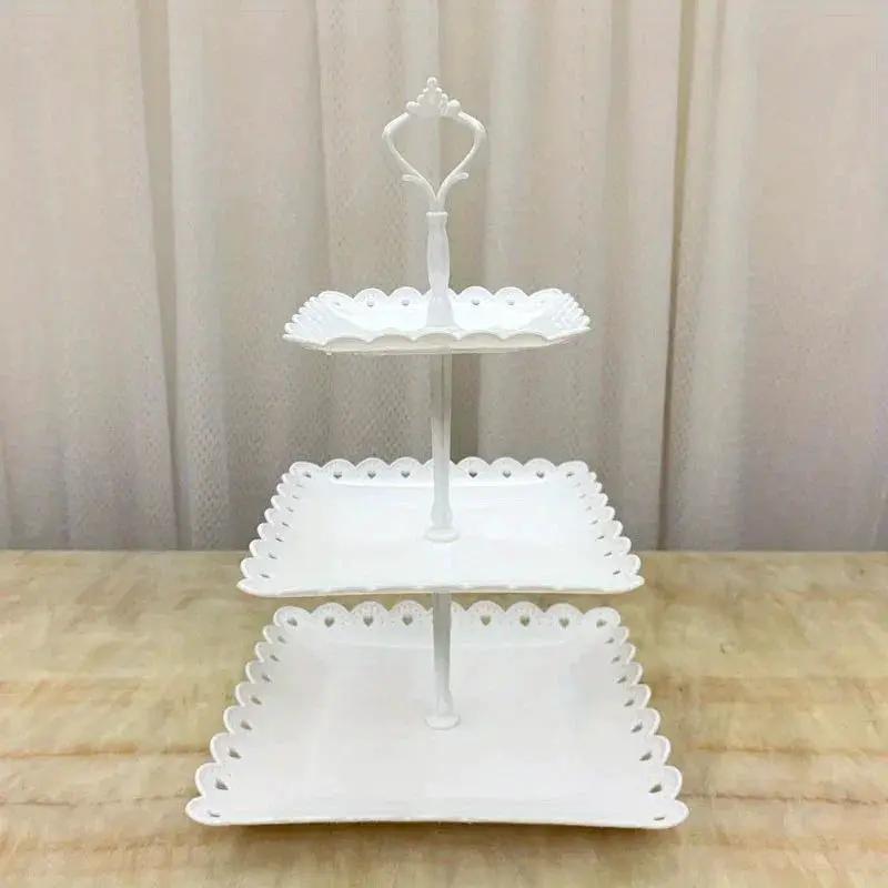 Display Tray - Multi-Layer Plastic Wave Edge by House Of Avana