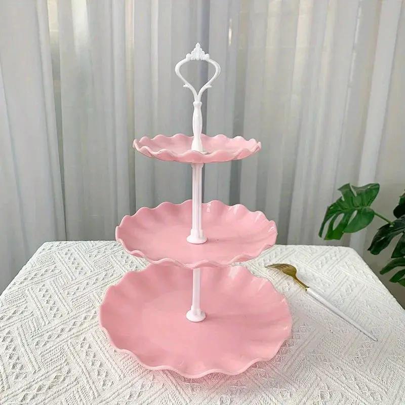 Display Tray - Multi-Layer Plastic Wave Edge by House Of Avana