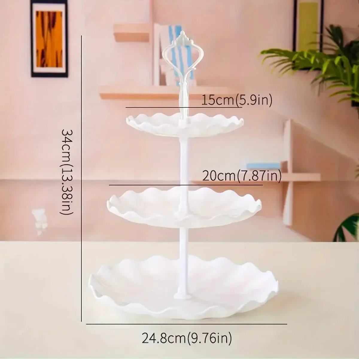 Display Tray - Multi-Layer Plastic Wave Edge by House Of Avana
