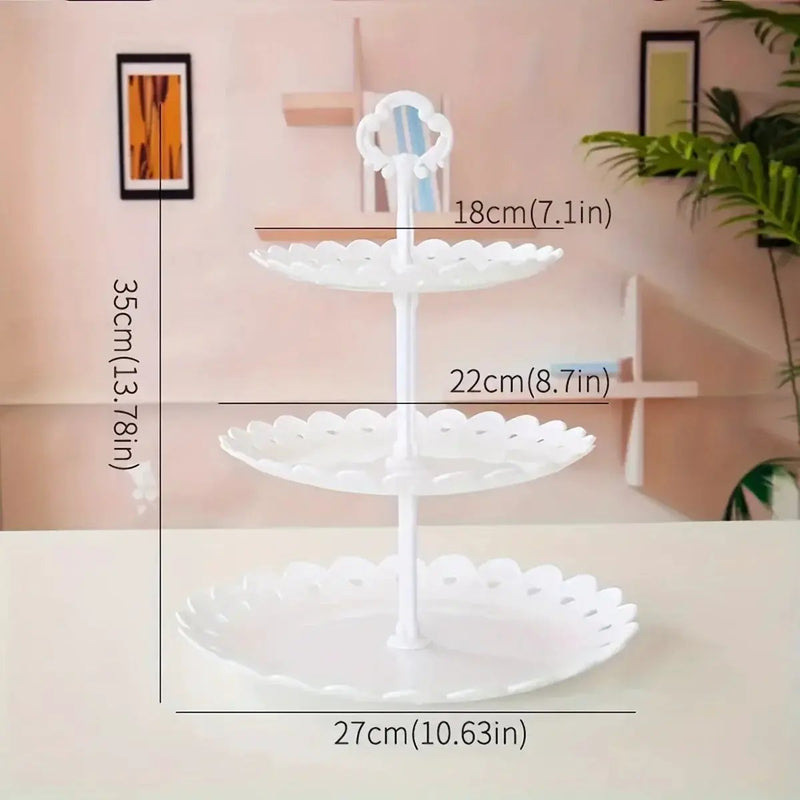Display Tray - Multi-Layer Plastic Wave Edge by House Of Avana