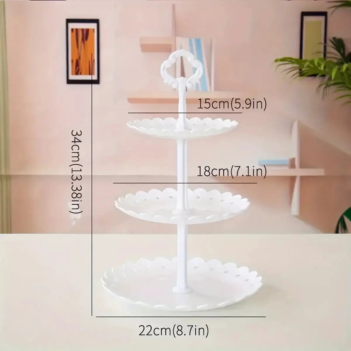 Display Tray - Multi-Layer Plastic Wave Edge by House Of Avana