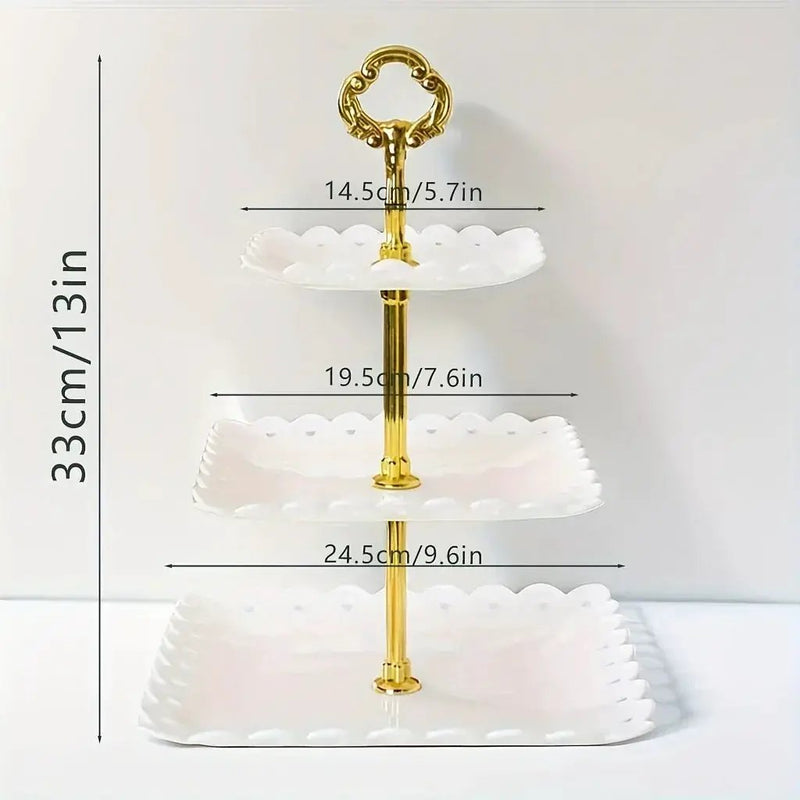 Display Tray - Multi-Layer Plastic Wave Edge by House Of Avana