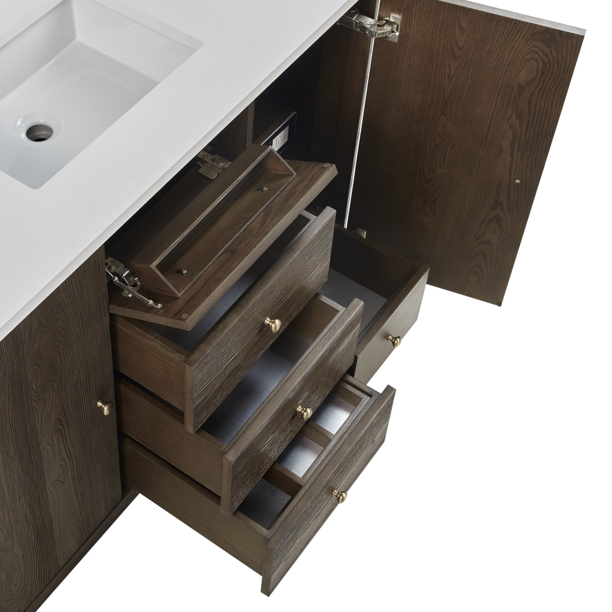 James Martin Gracyn 48" Single Bathroom Vanity, Sable, view 17
