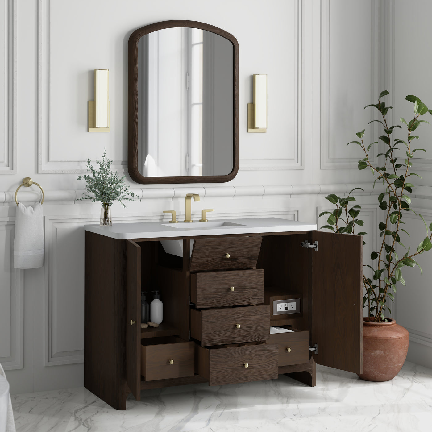James Martin Gracyn 48" Single Bathroom Vanity, Sable, view 29