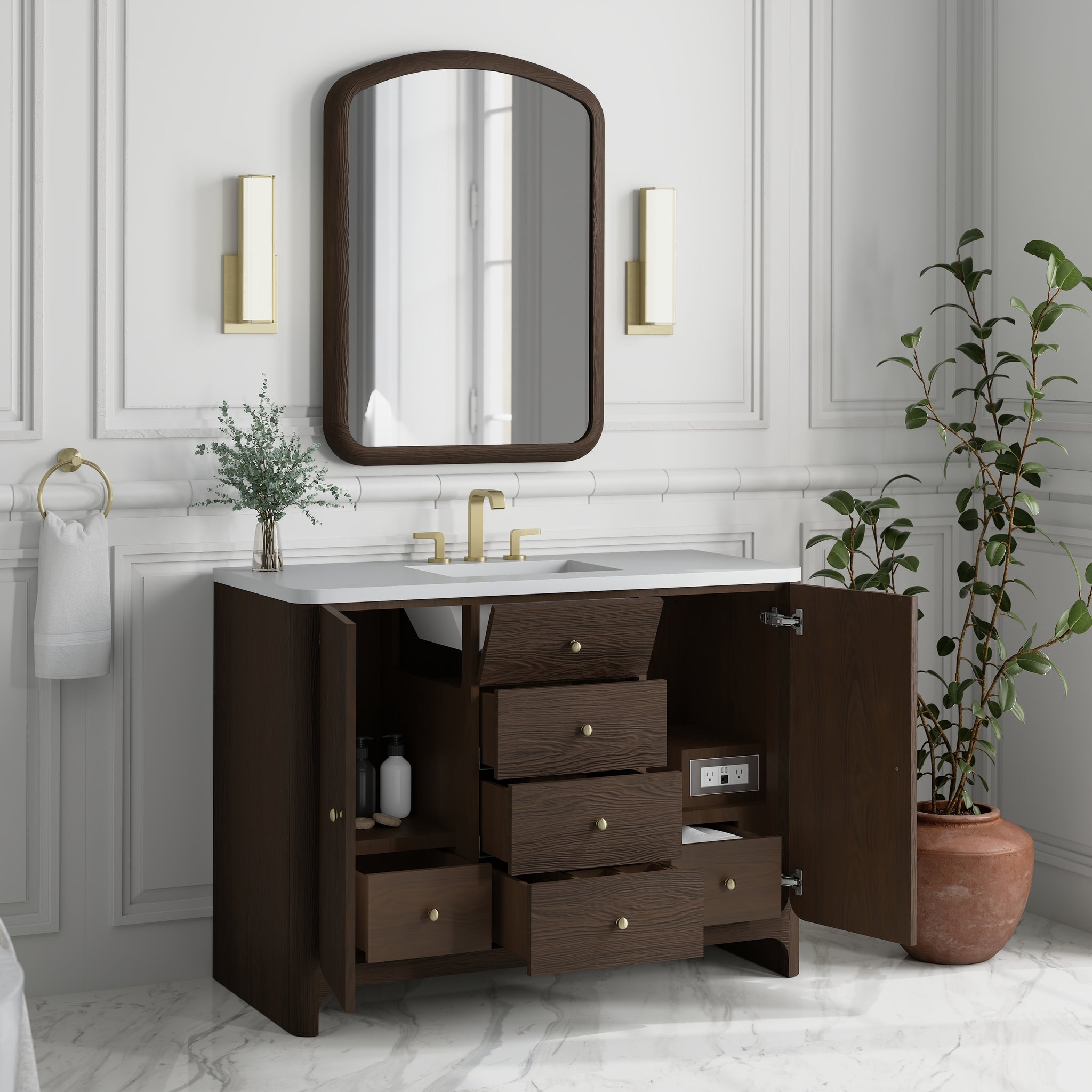 James Martin Gracyn 48" Single Bathroom Vanity, Sable, view 29