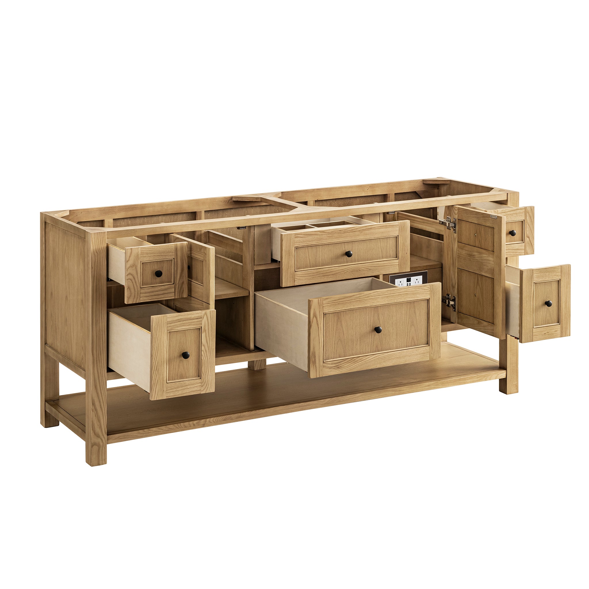 James Martin Breckenridge 72" Double Bathroom Vanity, Light Natural Oak, view 21