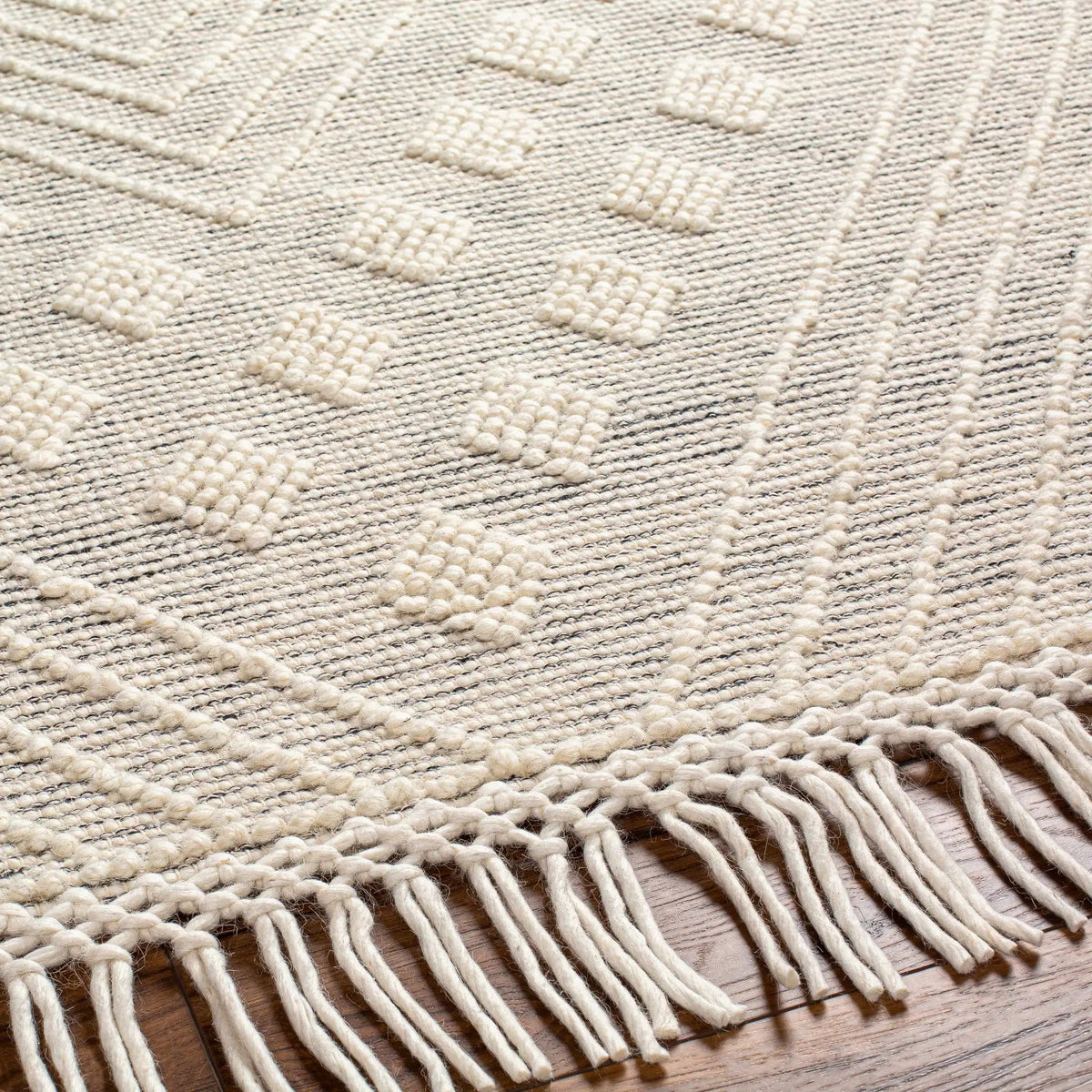 Dama Wool Rug with Tassels - Clearance, photo 7 of 10