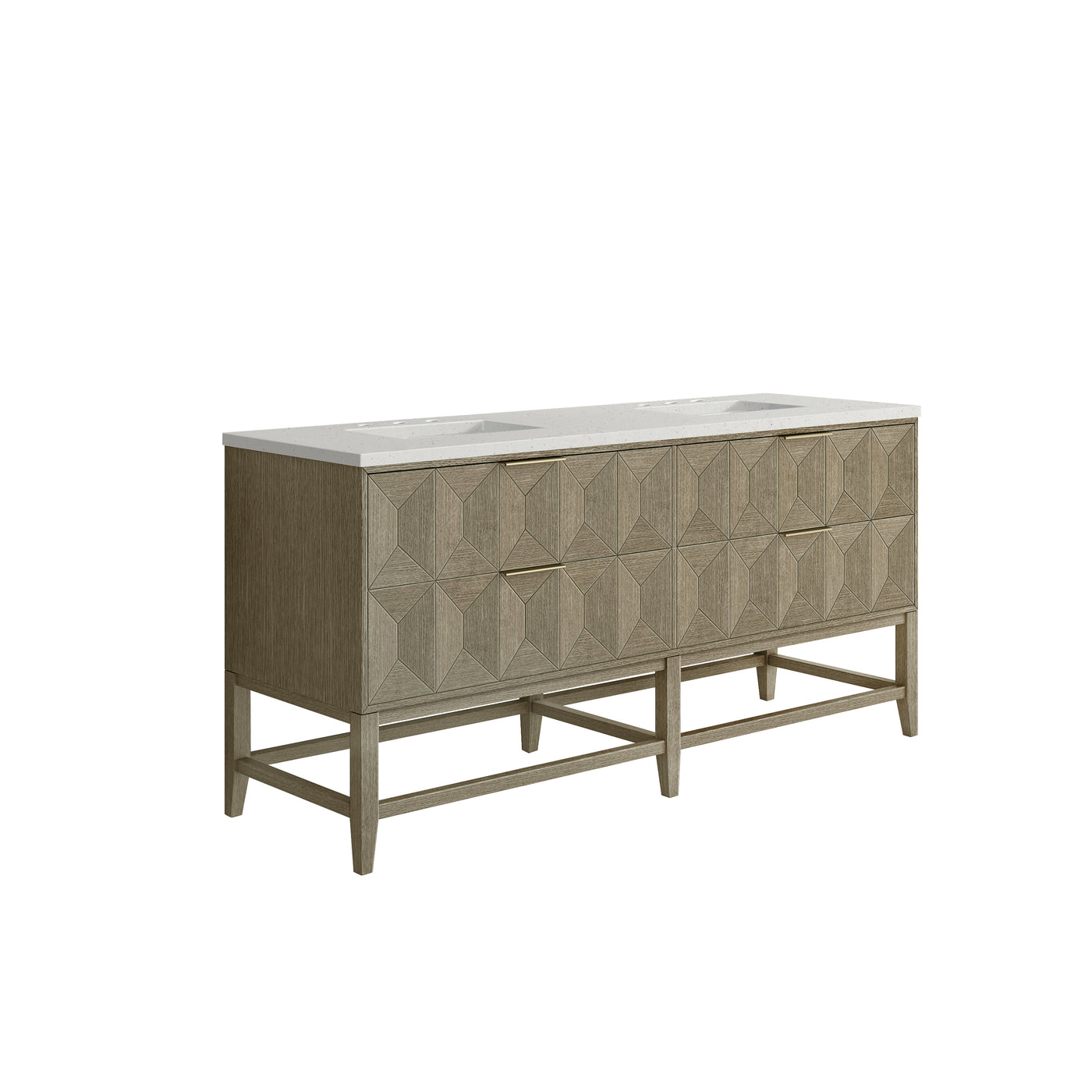 James Martin Emmeline 72" Double Bathroom Vanity, Pebble Oak, view 32