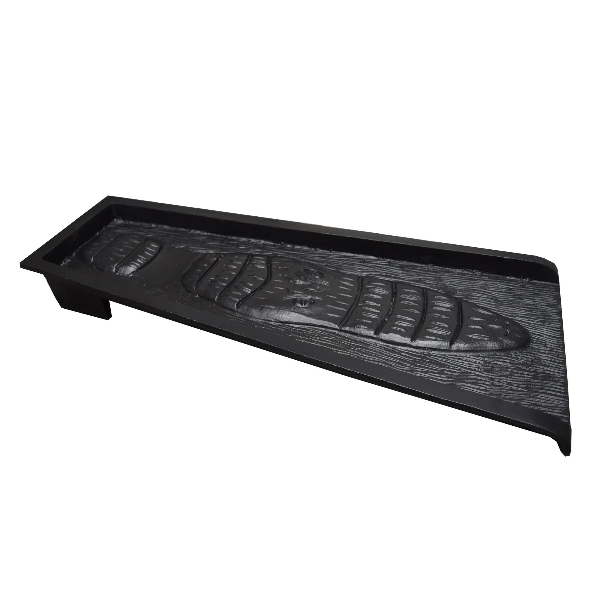 Black Alligator 24-in Cast Aluminum Downspout Gutter Splash Block by Sharicks