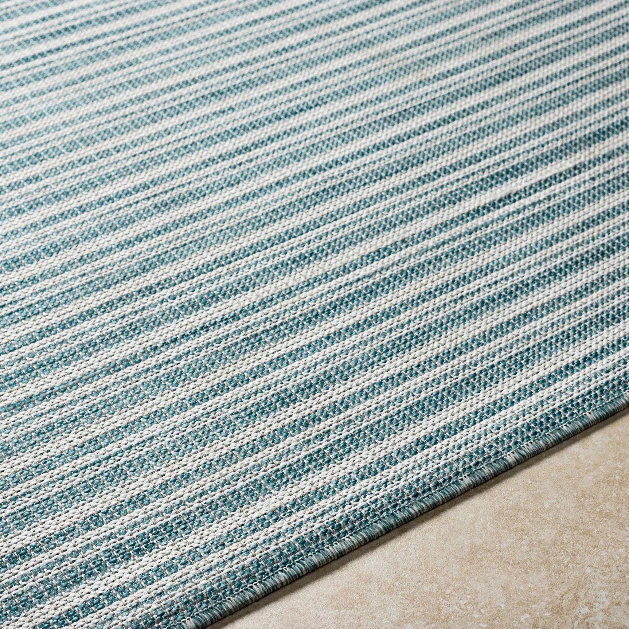 Greg Teal Outdoor Area Rug - Clearance by Boutique Rugs