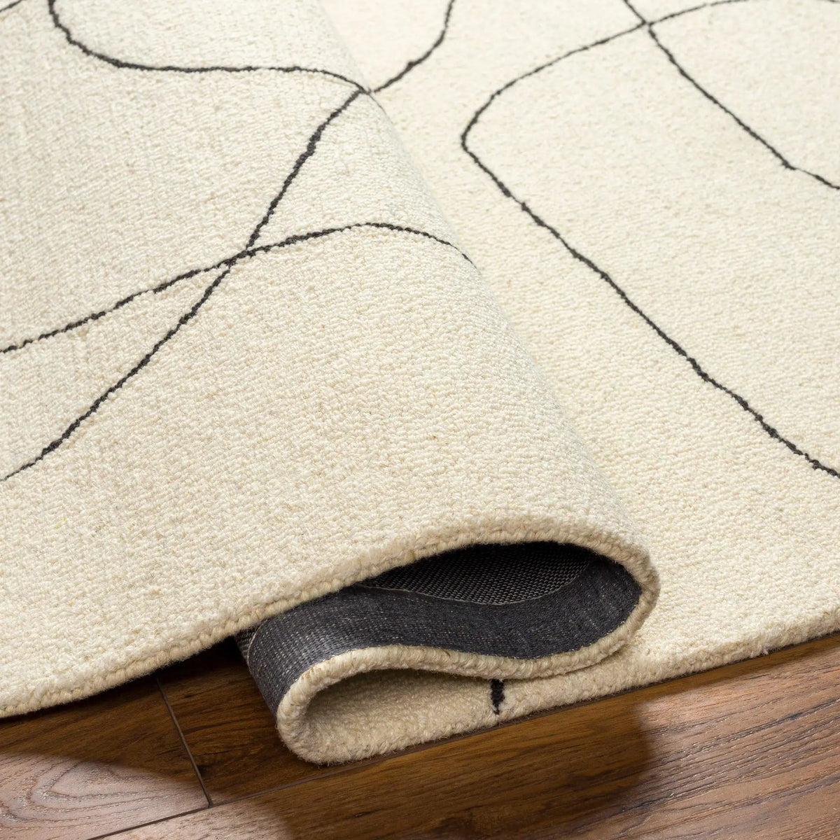 Deniz Modern Off-White Wool Rug, photo 4 of 5
