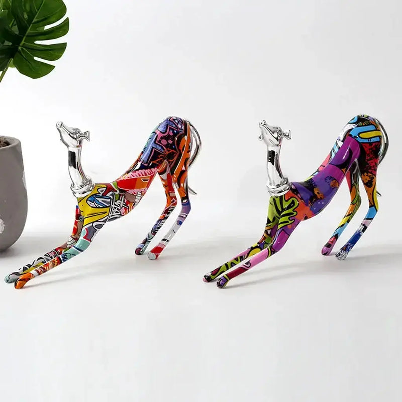 Doberman Statue - Decorative Metal Small by House Of Avana