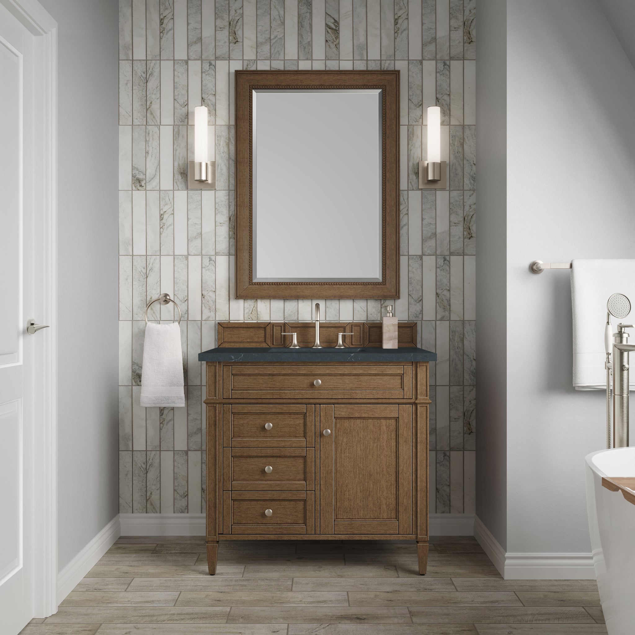 James Martin Brittany 36" Single Bathroom Vanity, Saddle Brown, view 20