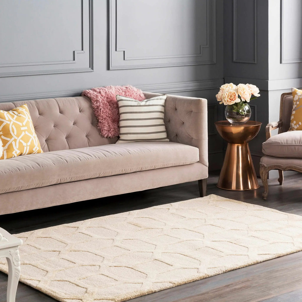 Dodgertown Area Rug, installed in a room 2