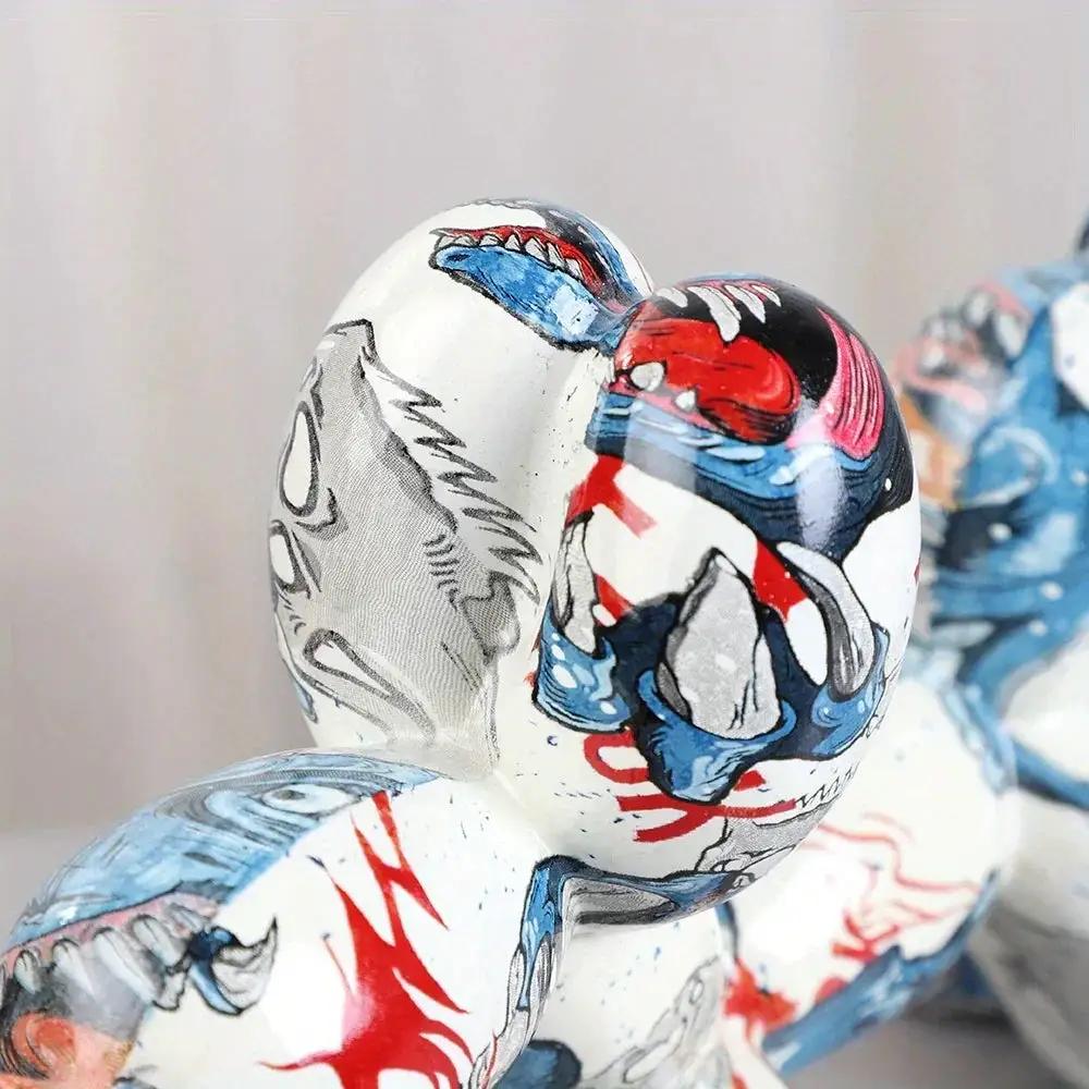 Dog Figurine - Handcrafted Colorful Ceramic by House Of Avana