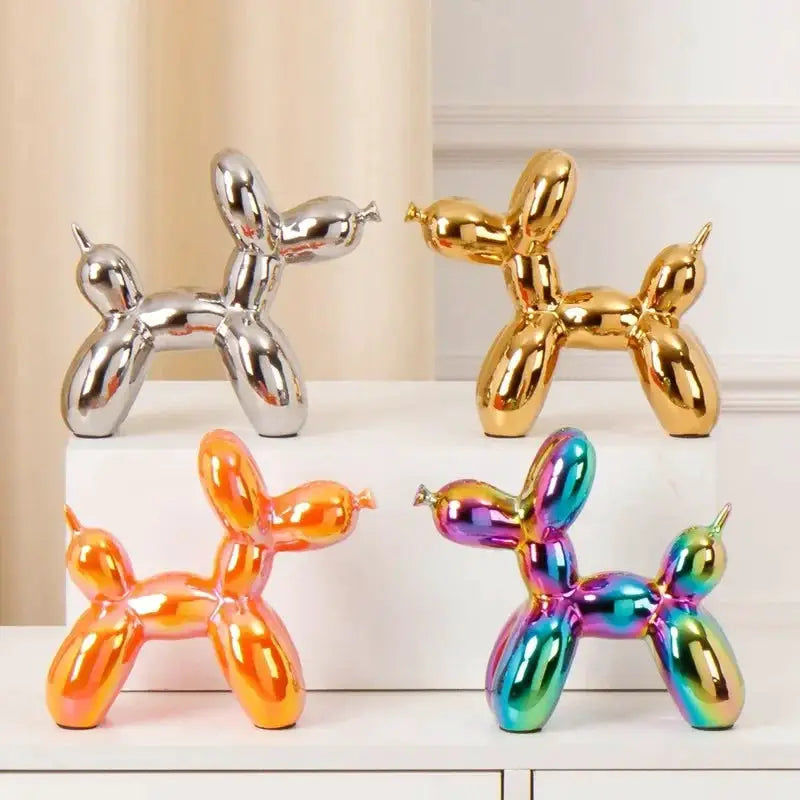 Dog Figurine - Handmade Ceramic Orange by House Of Avana