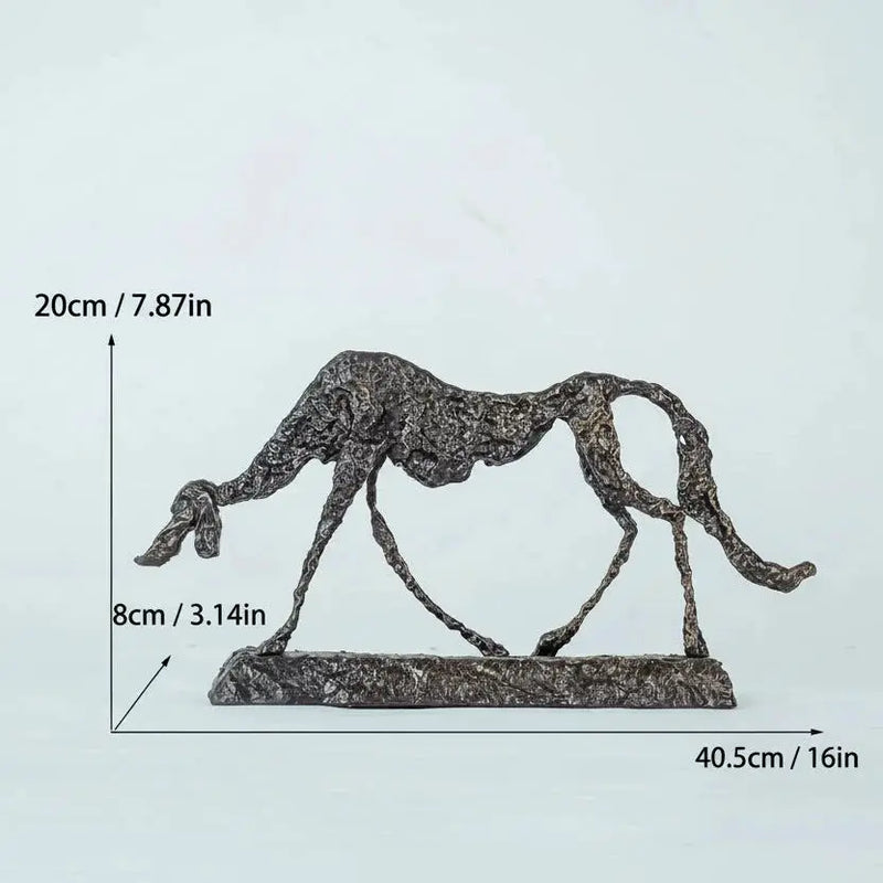 Dog Statue - Abstract Bronze Small by House Of Avana