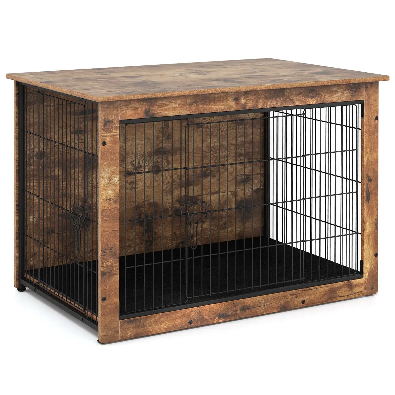 Dog Crate Furniture with Cushion and Double Doors for Small/Medium Dogs by DirectDeals
