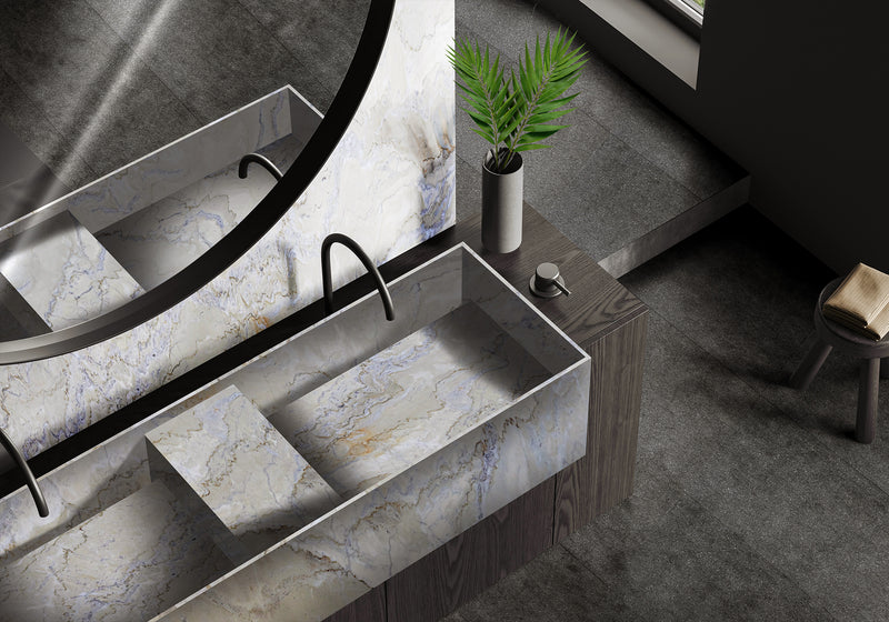 Dolce Vita Honed Quartzite Slab Random room scene 2