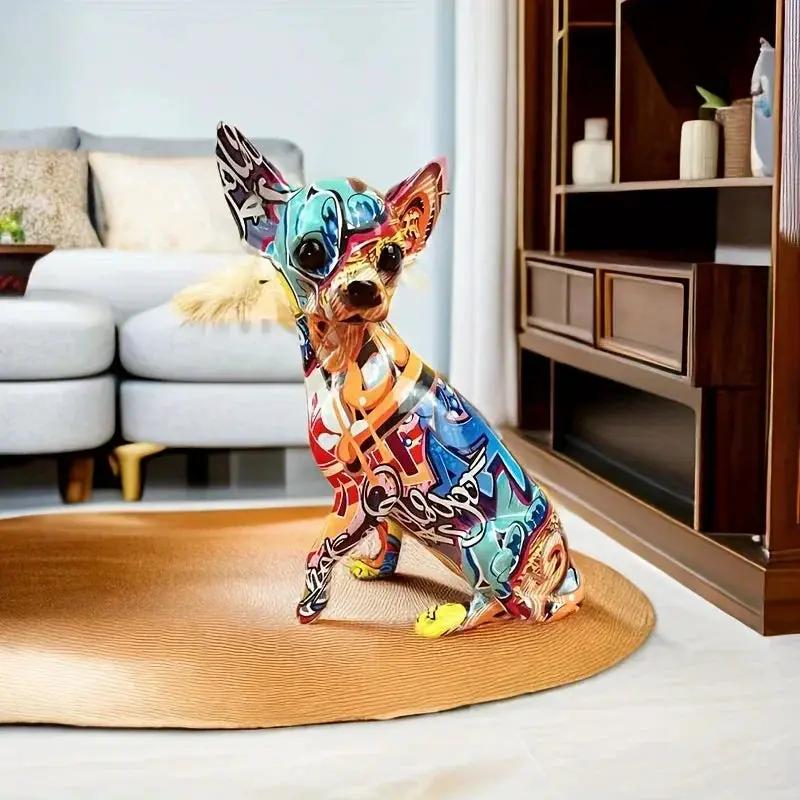 Doll Dog Sculpture - Modern Vibrant White by House Of Avana