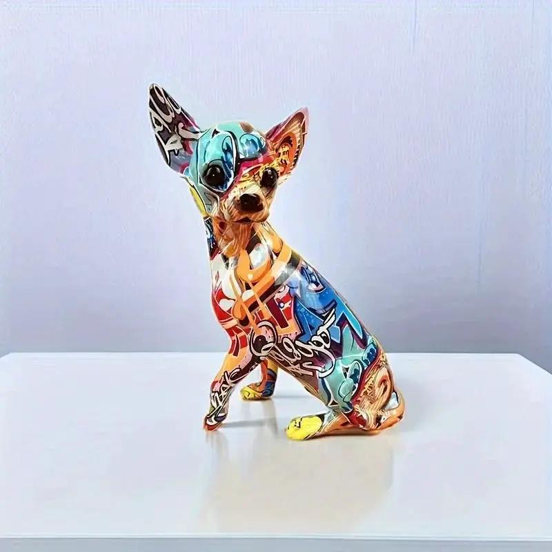 Doll Dog Sculpture - Modern Vibrant White by House Of Avana