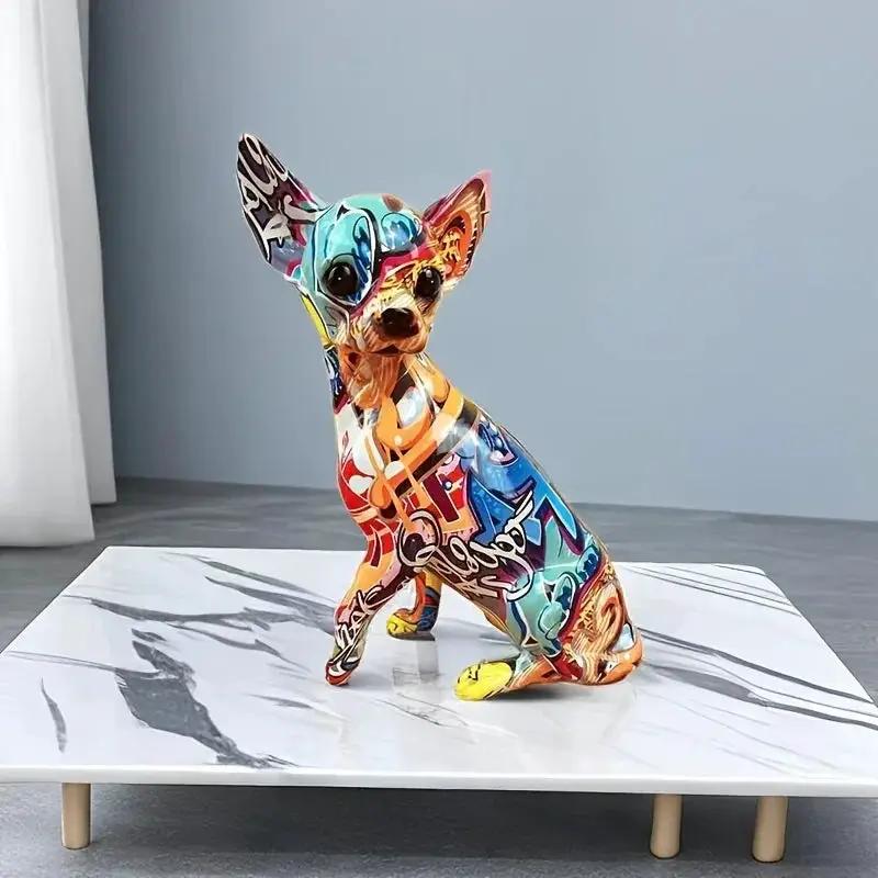 Doll Dog Sculpture - Modern Vibrant White by House Of Avana