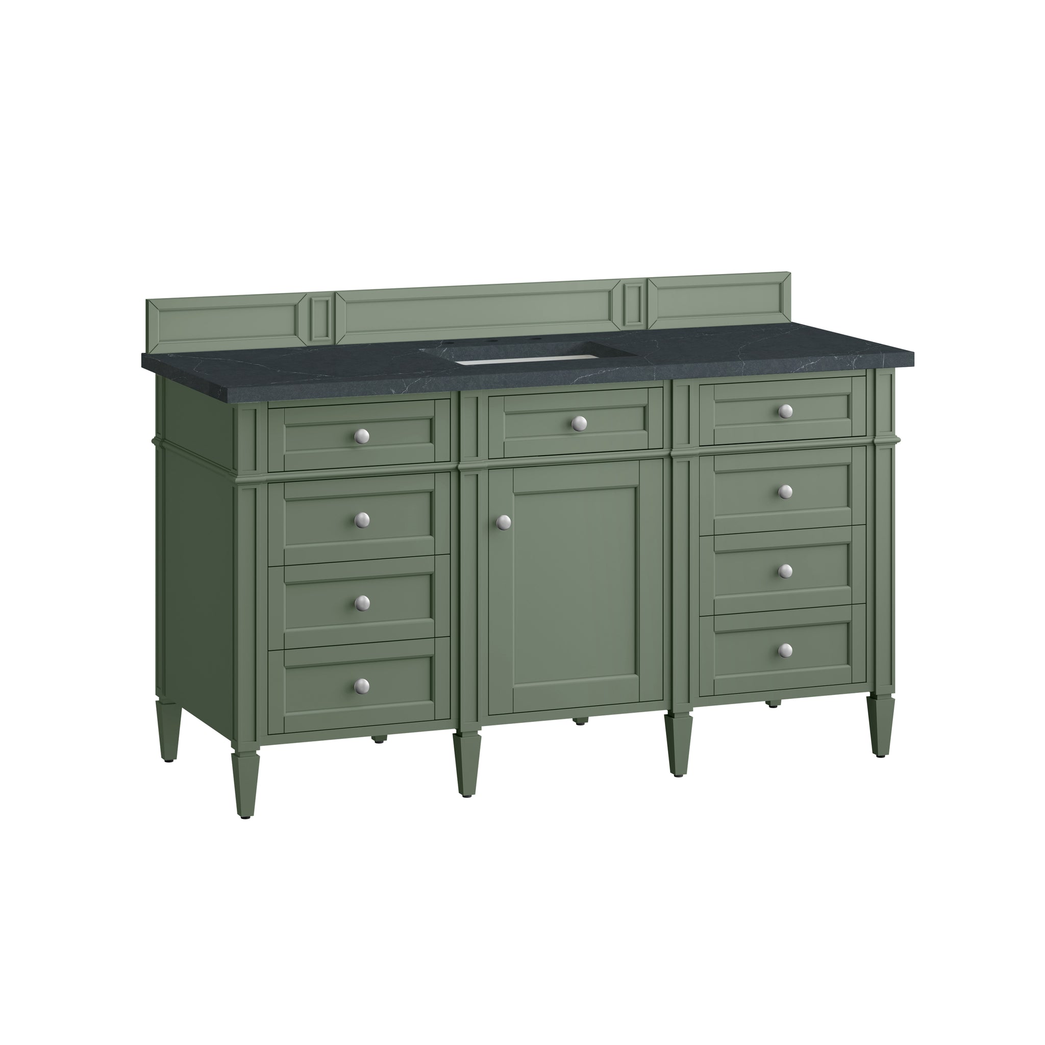 James Martin Brittany 60" Single Bathroom Vanity, Smokey Celadon, view 22
