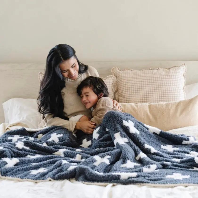 Double-Layer Bamboni XL Bamboo Rayon Throw Blanket by HouseOfZazla
