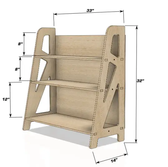 SIERRA + SIENNA- Toy Shelf + Bookshelf by Bush Acres